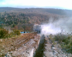 Trancheuse TESMEC 1150. Les Grads - Eau Potable